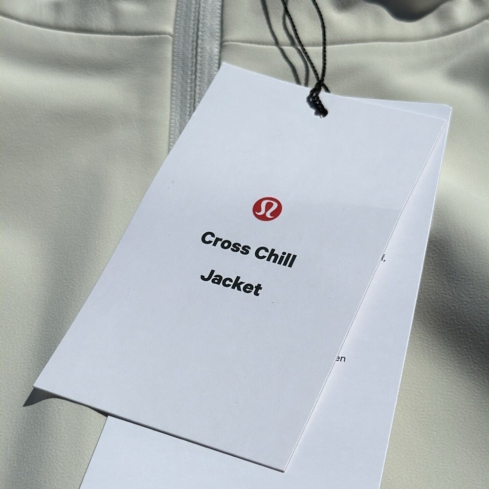 Lululemon Womens Cross Chill Performance Jacket Bone size XL NWT - Picture 6 of 11